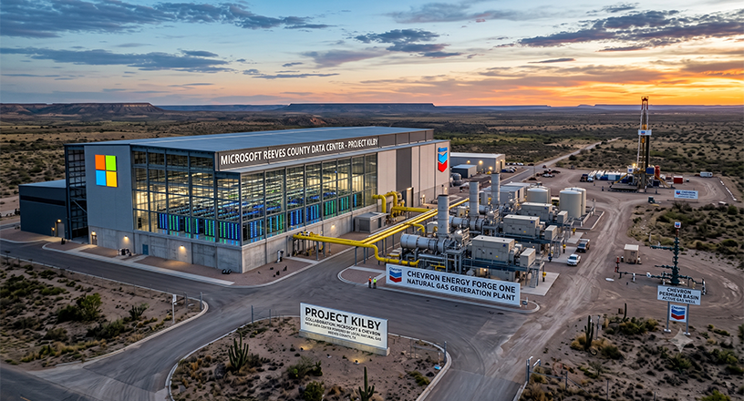 Microsoft y Chevron construirán un data center en Texas