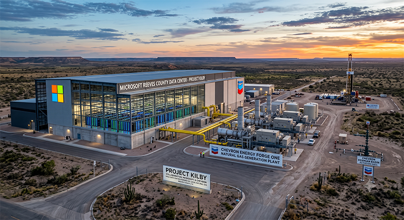 Microsoft y Chevron construirán un data center en Texas